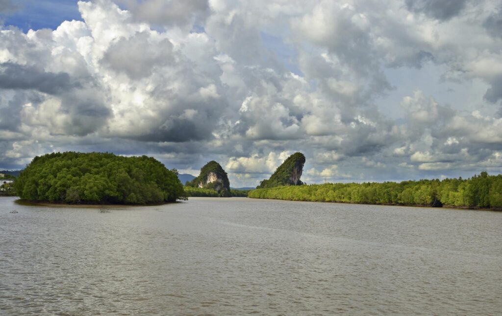Dramatic cloudscape at Krabi Rocks
