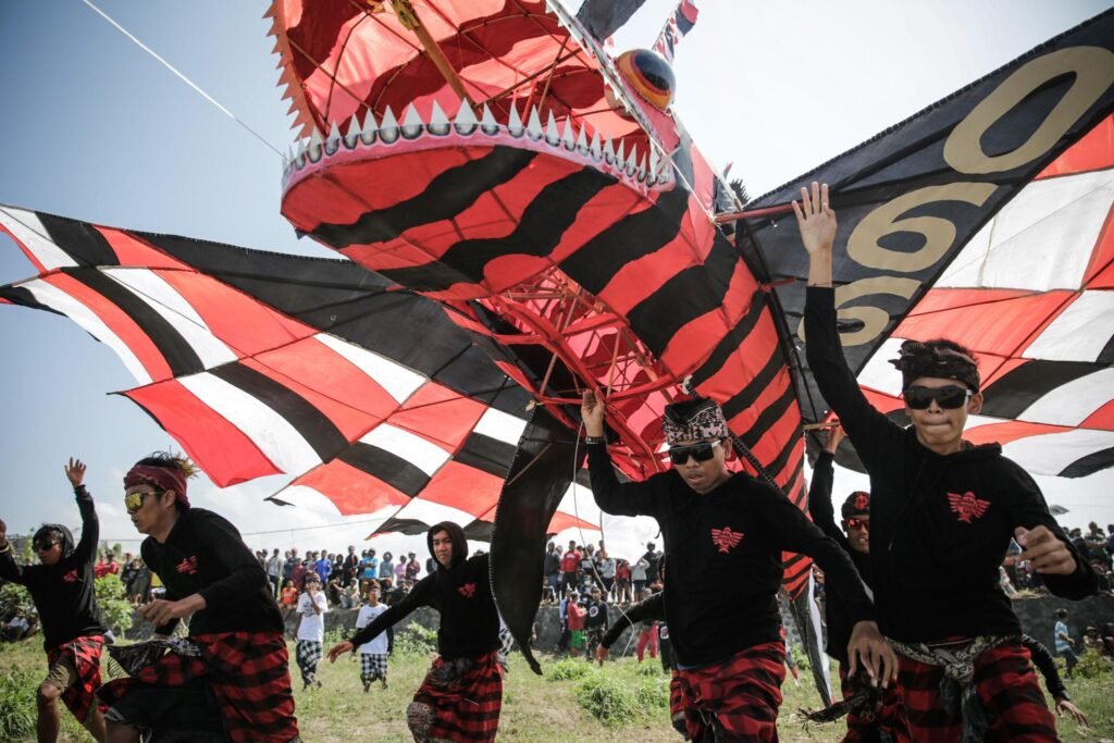 Locals Gather For Bali's Annual Kite Festival