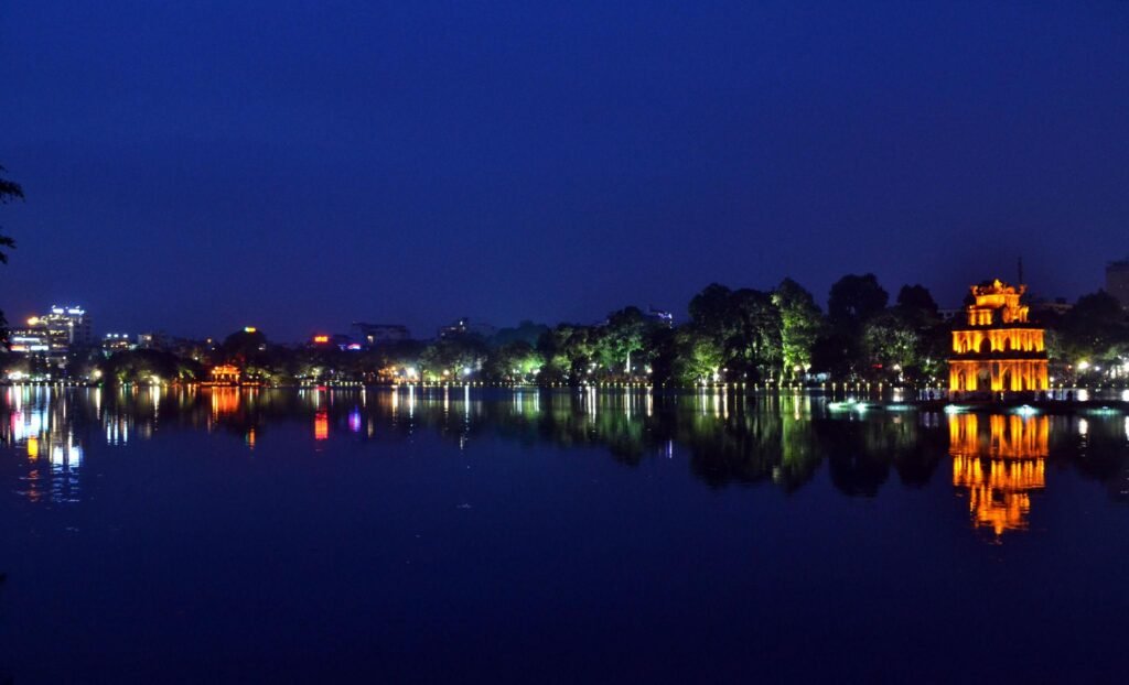 The Hoan Kiem Lake in Hanoi