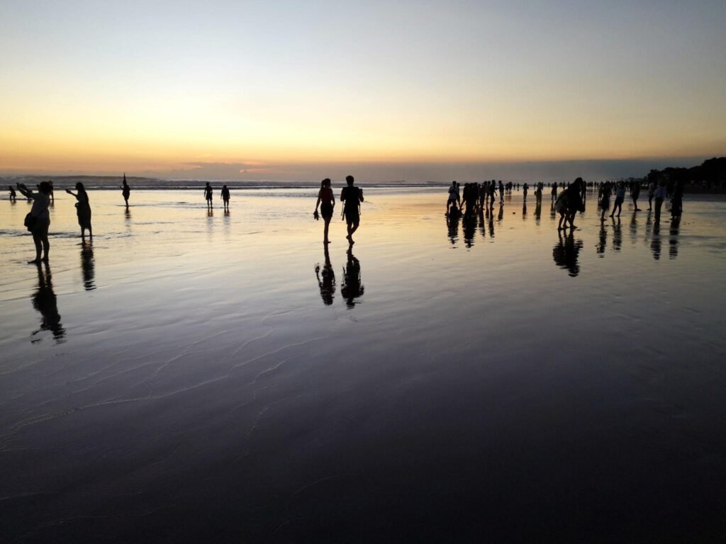 Sunset at Seminyak beach, Bali, Indonesia
