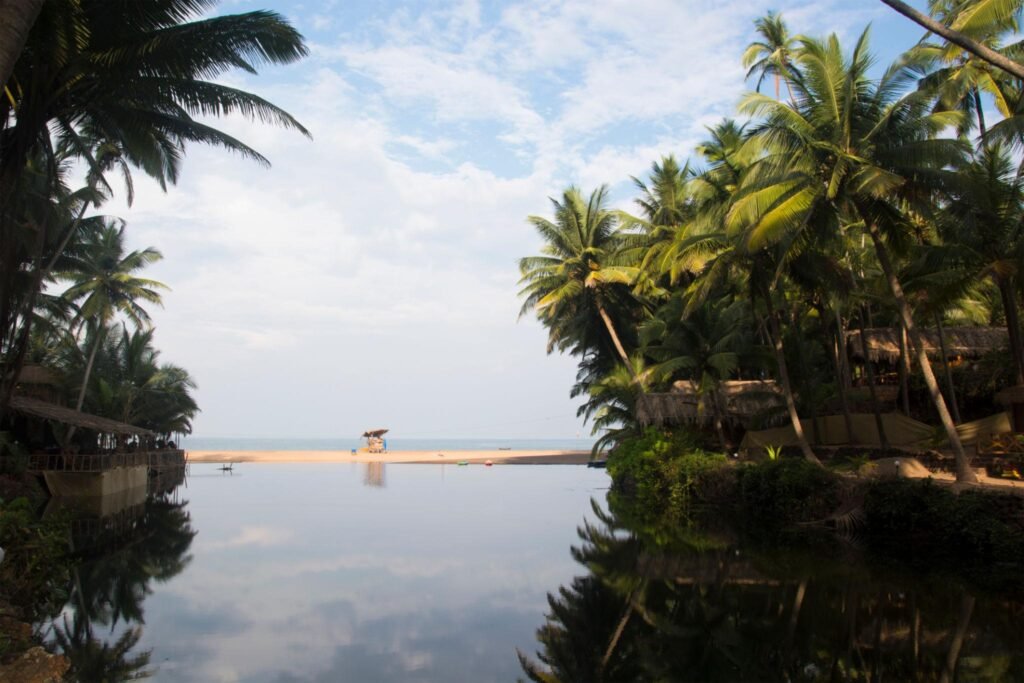 A beautiful morning at Cola Beach, Goa, India
