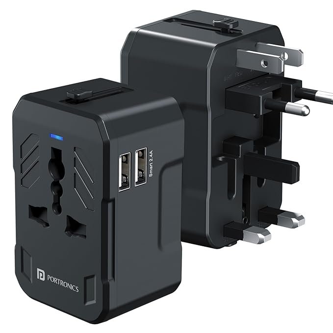2 Universal Travel Adapter