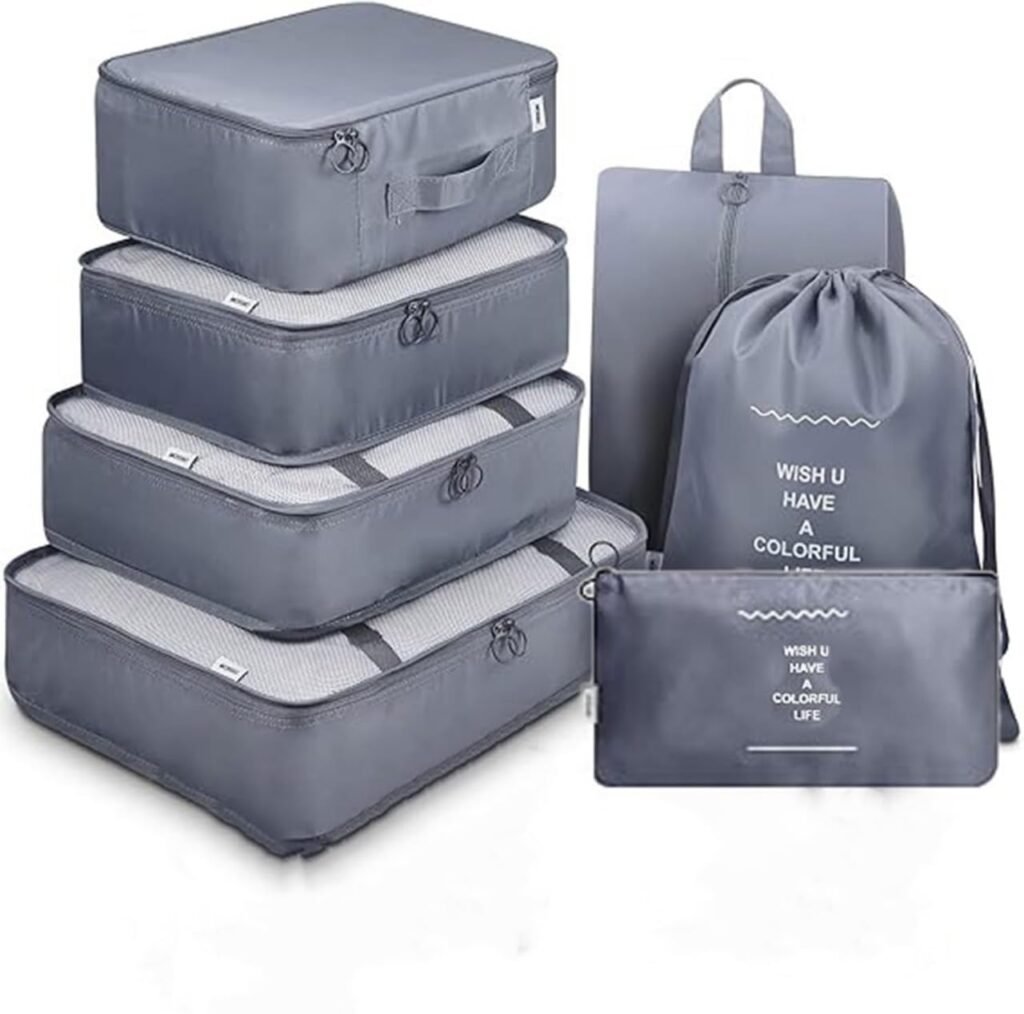 7 Pcs Travel Storage Organizer Bag Set