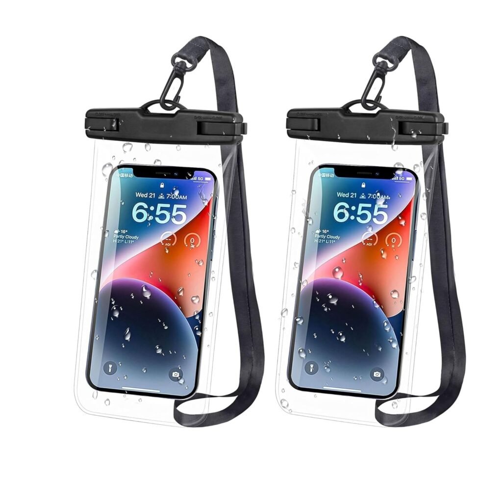Waterproof Phone Pouch, Dry Bag with Lanyard