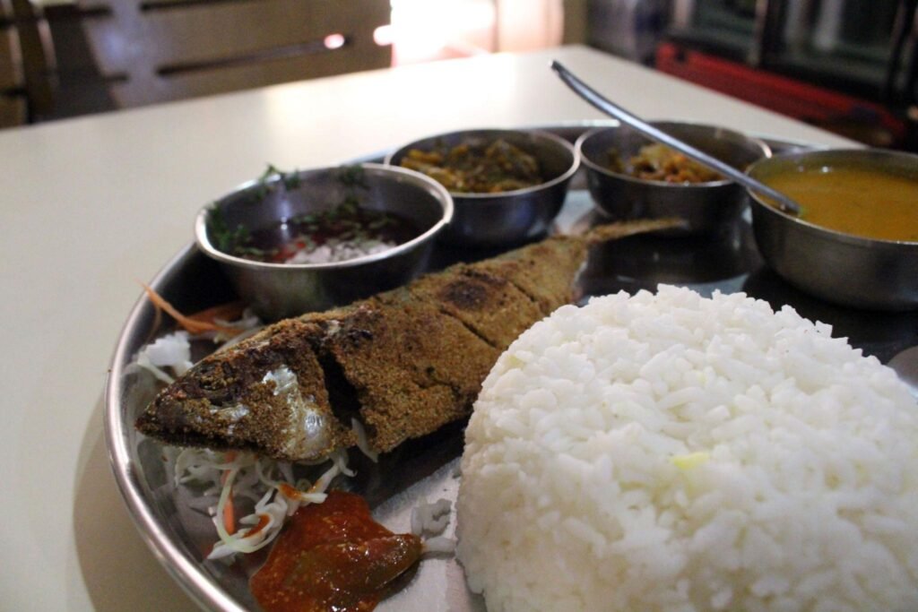 A set of Goan fish curry. A special dish of Goa.