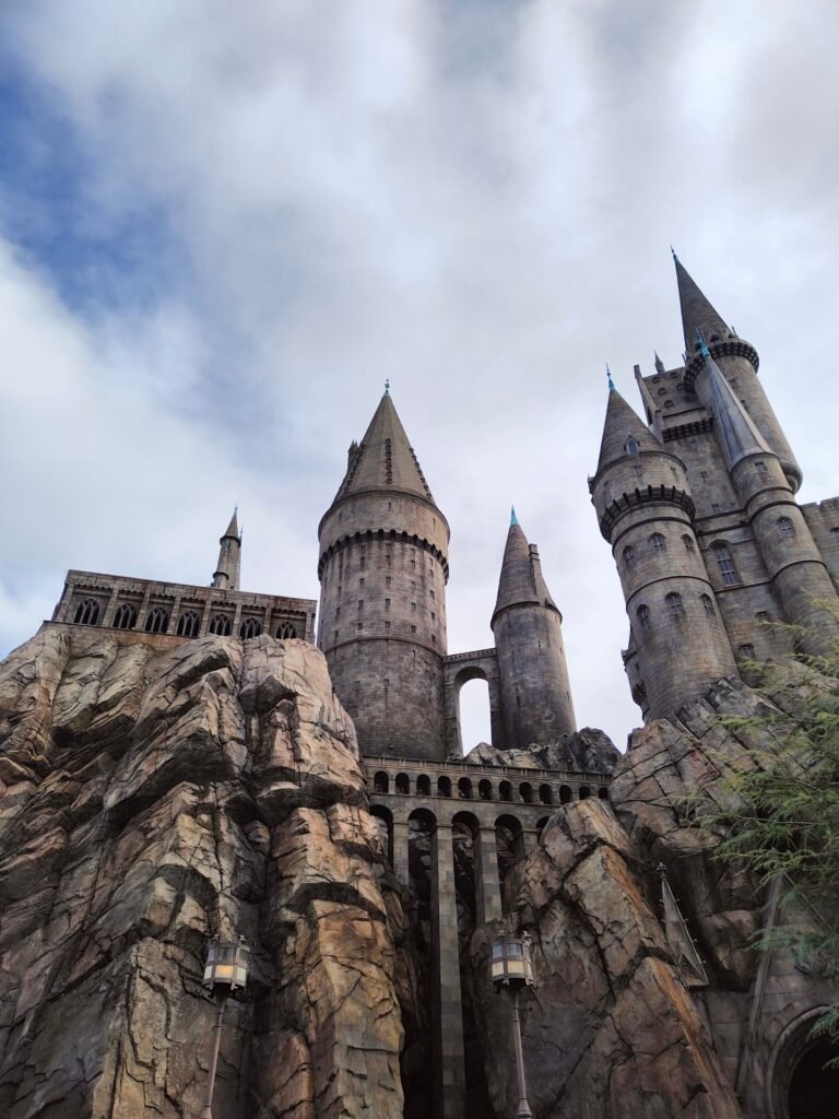 Capture of the iconic Hogwarts Castle in Universal Studios, California.