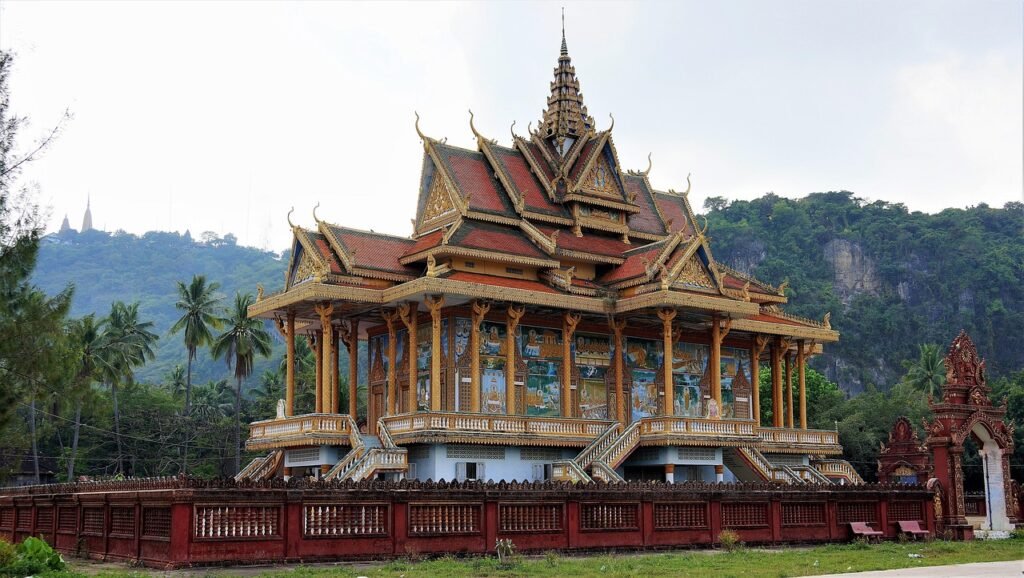 temple, buddhist, religion, asia, travel, buddha, building, battambang, cambodia, battambang, battambang, battambang, battambang, battambang