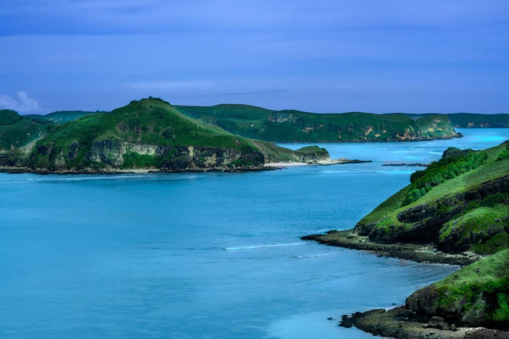 Stunning beach and turquoise waters in West Nusa Tenggara, Indonesia.