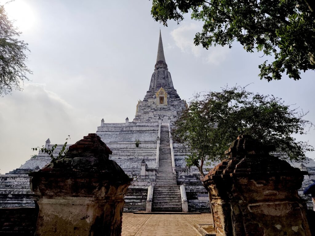Discover the architectural marvel of Phu Khao Thong Stupa in Ayutthaya, Thailand.